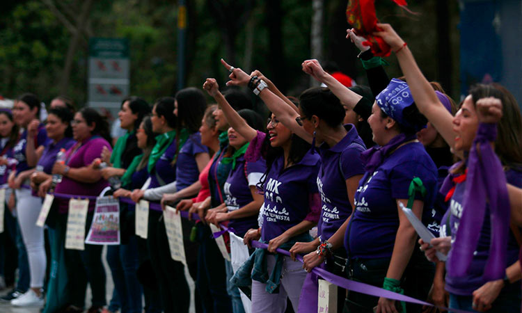 80 Mil Mujeres Protestaron en México Contra la Violencia de Género Para Celebrar El Día Internacional de La Mujer.